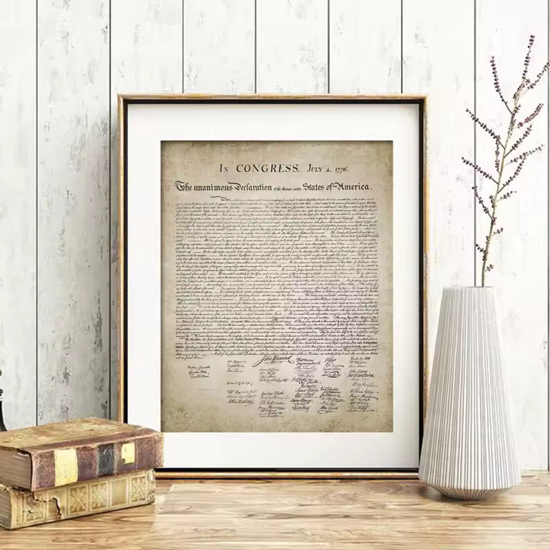 Canvas Declaration of Independence