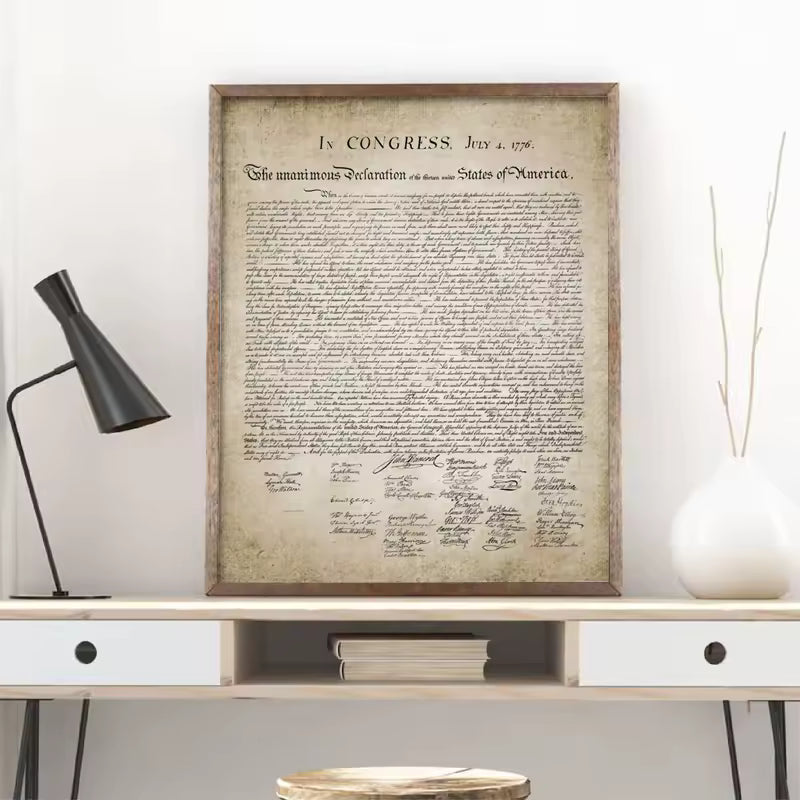 Canvas Declaration of Independence