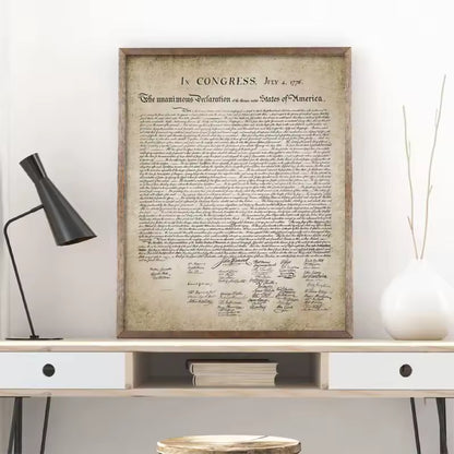Canvas Declaration of Independence