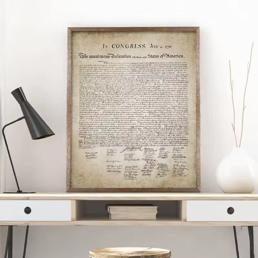 Canvas Declaration of Independence